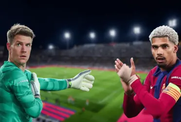 El portero alemán será operado en el día de hoy, mientras que Araújo se presentó a entrenar así tras su lesión