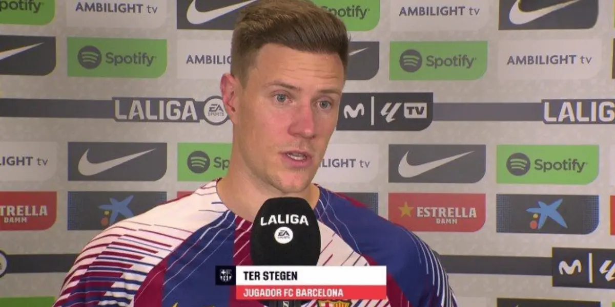 El portero del Barça no entiende porque se ganó una amarilla cuando en realidad él es el capitán y referente del equipo blaugrana