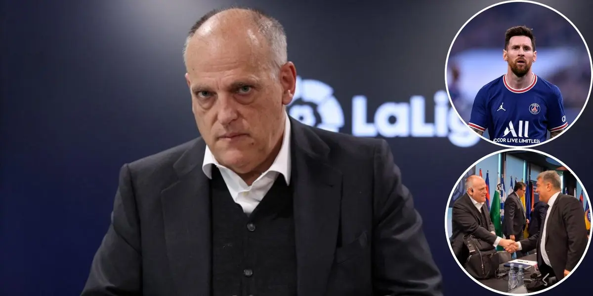 El presidente de LaLiga, Javier Tebas, realizó un asamblea en la mañana de hoy y se refirió a la posible vuelta del argentino