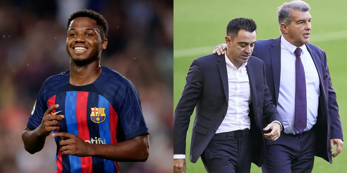 El presidente del Barça dejó en claro lo que pasará con Ansu Fati en el club