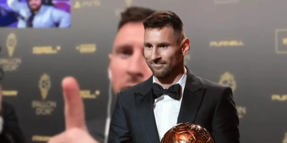 La alfombra roja tuvo el particular momento tras la entrega de los premios