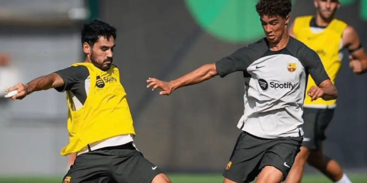 La nueva estrella alemana del Barça Athletic fue convocado para entrenar con los jugadores del primer equipo y siguiendo los pases de su ídolo