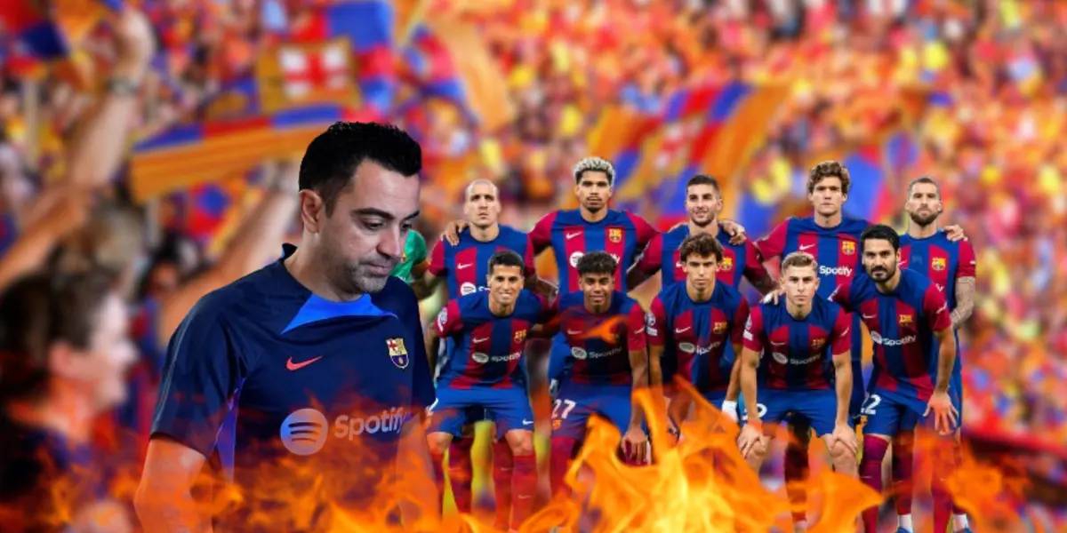 La plantilla llegó al hotel en Nápoles y un aficionado le reclamó algo a los gritos a Xavi para con los futbolistas
