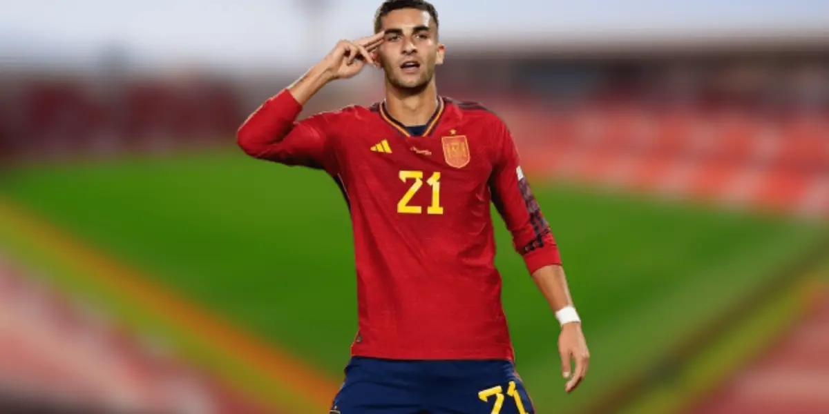 La temporada que se está marcando Ferran Torres es para resaltar y hasta anota en la selección