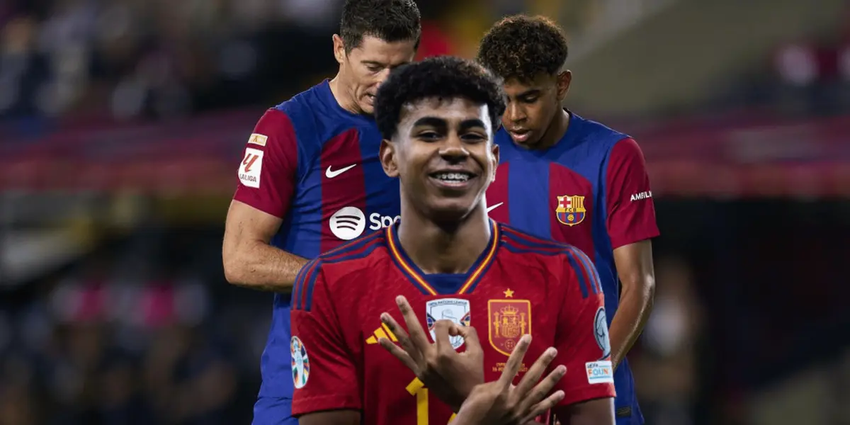 Le jugador del Barça de 16 años habló acerca de los que pasó con el delantero polaco, siendo el último en tener la palabra