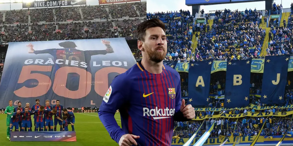 Lionel Messi estuvo en La Bombonera donde corearon su nombre, como en los mejores momentos en el Camp Nou