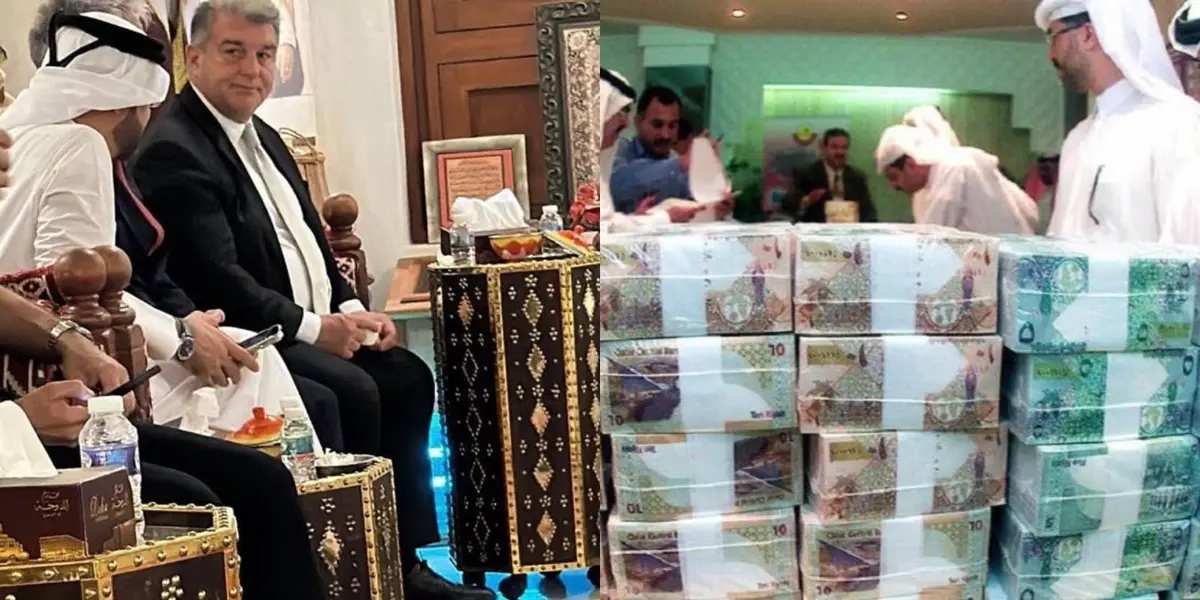 Los jeques qataríes le habrían ofrecido un negocio millonario a Laporta en su última visita