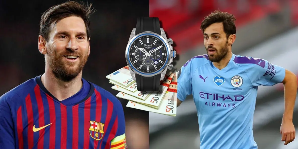 Messi se gastó 200 mil euros en un reloj, mira lo que gastó Bernardo en comparación
