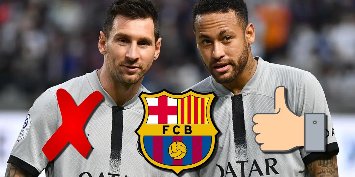 Messi se irá para Inter Miami, en cambio Neymar ha dicho que quiere ponerse nuevamente la del FC Barcelona
