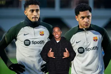 Mientras a Endrick lo llevan de fiesta, el gesto de Raphinha para Vitor Roque en Barça