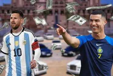 Mientras el portugués se gasta millones en autos, Messi pasa sus días haciendo acciones para los argentinos