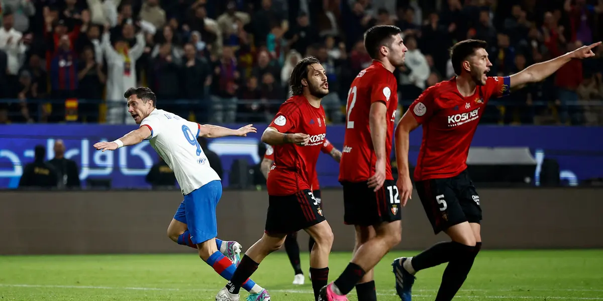 No le hacía un gol a nadie, el gol de Lewandowski para que gane Barça vs Osasuna