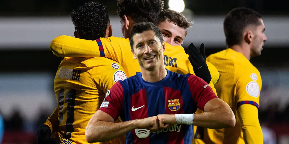 No le hacía un gol a nadie, pero Lewandowski sentenció la 3 -1 de Barça vs Barbastro