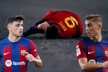 Pedri y Fermín son los dos grandes hermanos que tiene Gavi en la plantilla y ninguno de los dos se faltó en darle apoyo a su amigo