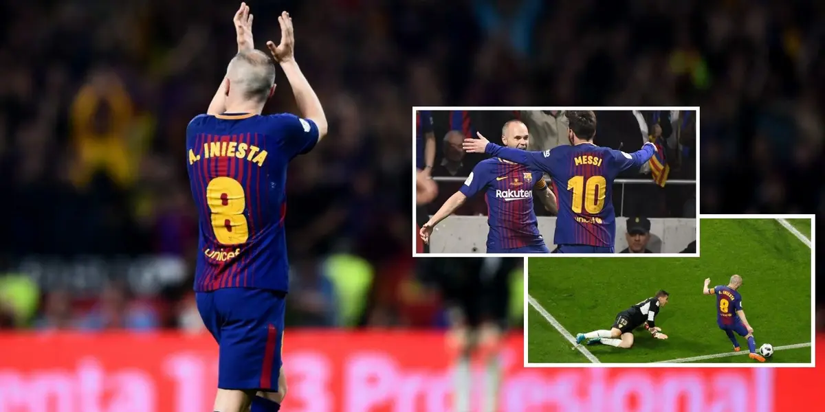 Se conmemora el último gol marcado por el cerebro iniesta con la camiseta blaugrana