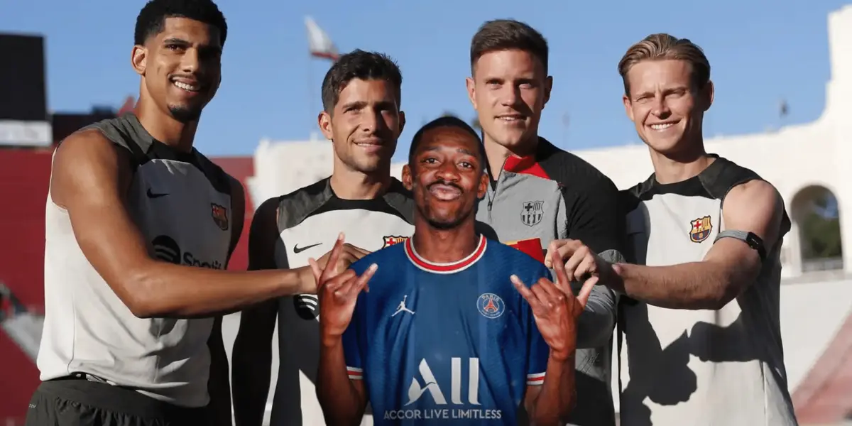 Sergi Roberto ejerce su rol de capitán y le habla a la gente acerca del pase del francés