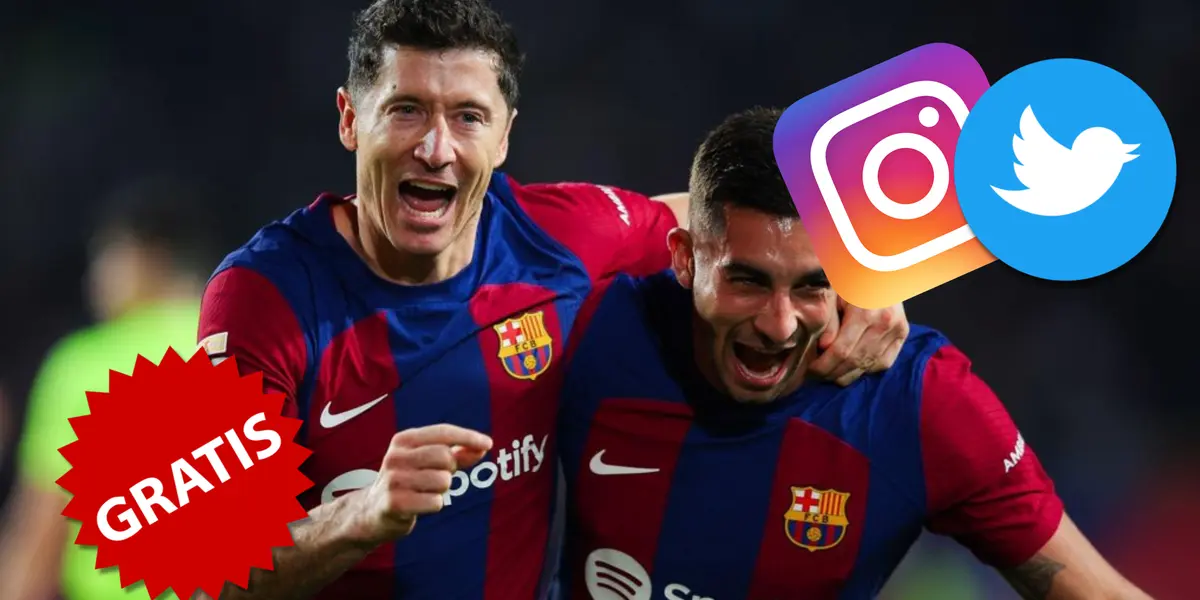 Tiene más goles que Lewandowski, vendría gratis al Barça y mira el guiño en redes