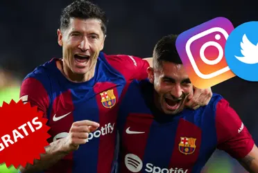 Tiene más goles que Lewandowski, vendría gratis al Barça y mira el guiño en redes