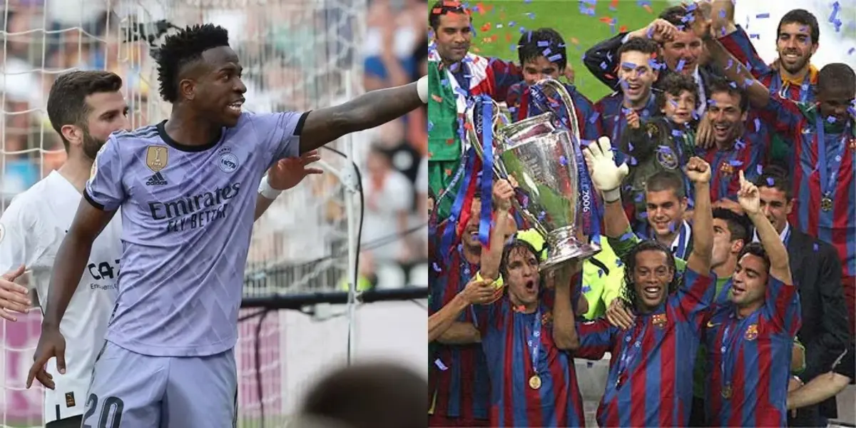 Una de las grandes leyendas del Barça salió en apoyo para Vinicius