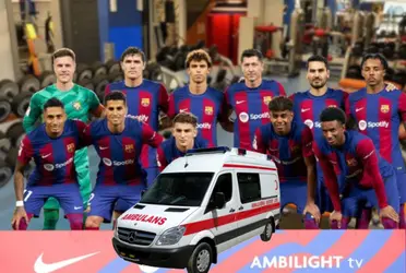 Uno de los jugadores del Barça tuvo un accidente en el gimnasio y tuvo que recibir atención médica