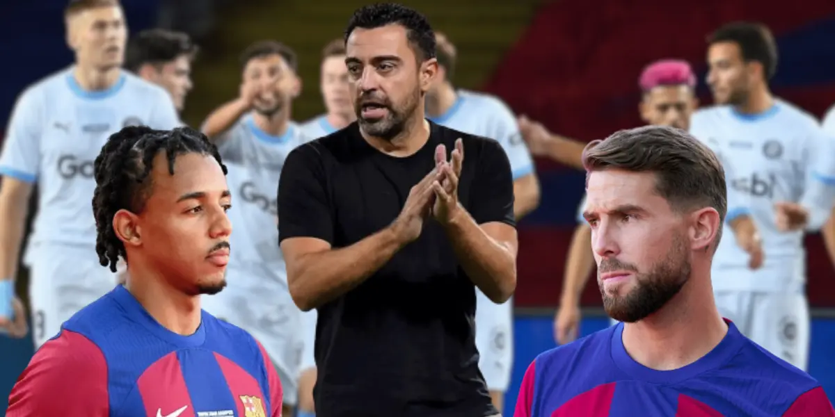 Xavi sorprendió a todos con el cambio que realizó en la segunda parte en la zaga y como se pararon los jugadores lo que quedaba de partido